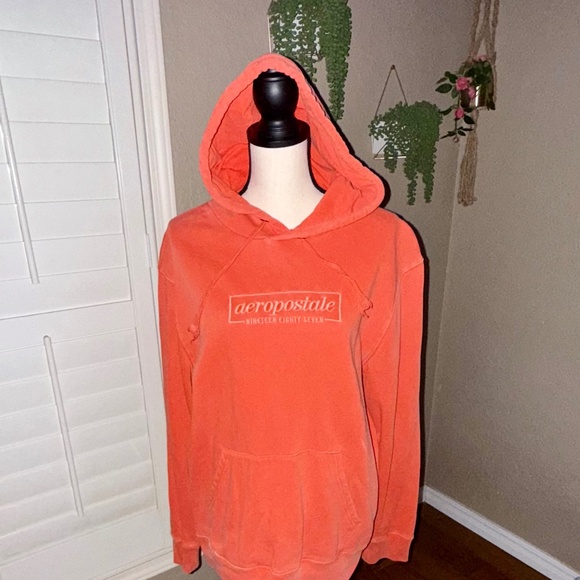 Aeropostale Other - Cozy Aeropostale Men’s Nineteen Eighty Seven Pullover Hoodie - Size L, Terracott